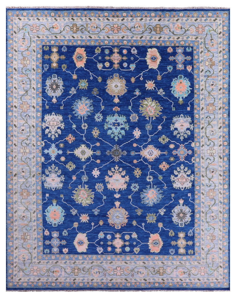 12' 0" X 15' 2" Handmade Turkish Oushak Wool Rug - Q15416