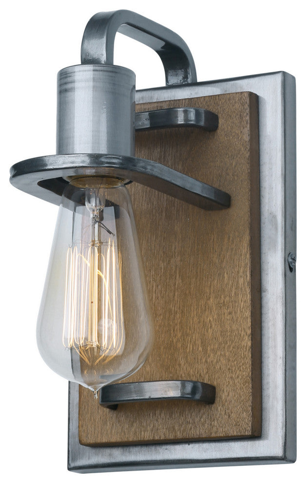 Varaluz-268B01SLW-One Light Bath Steel