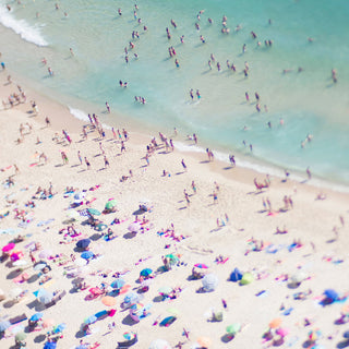 Beach Love II Print on Canvas, 101x101 cm