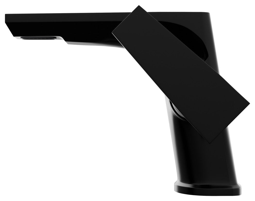 Novatto NBF-061 Miller Single Lever Contemporary Lavatory Bathroom Faucet, Matte Black