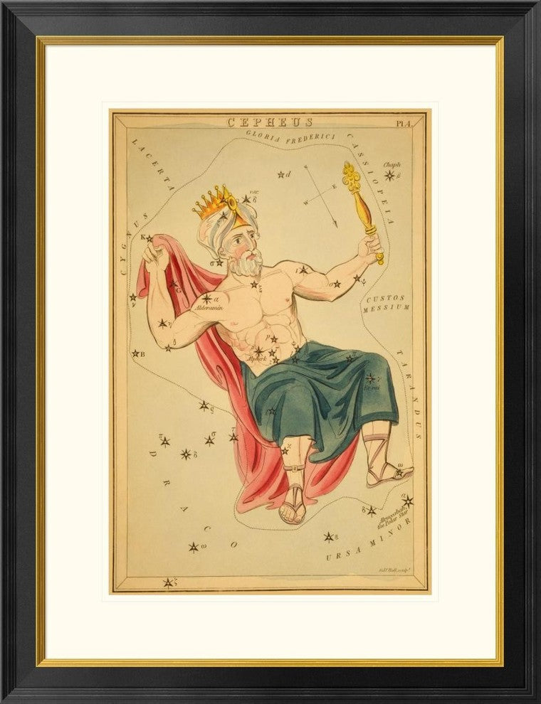 "Cepheus, 1825" Framed Digital Print by Jehoshaphat Aspin, 26"x34"
