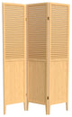 6' Tall Beadboard Divider, Natural, 3 Panels