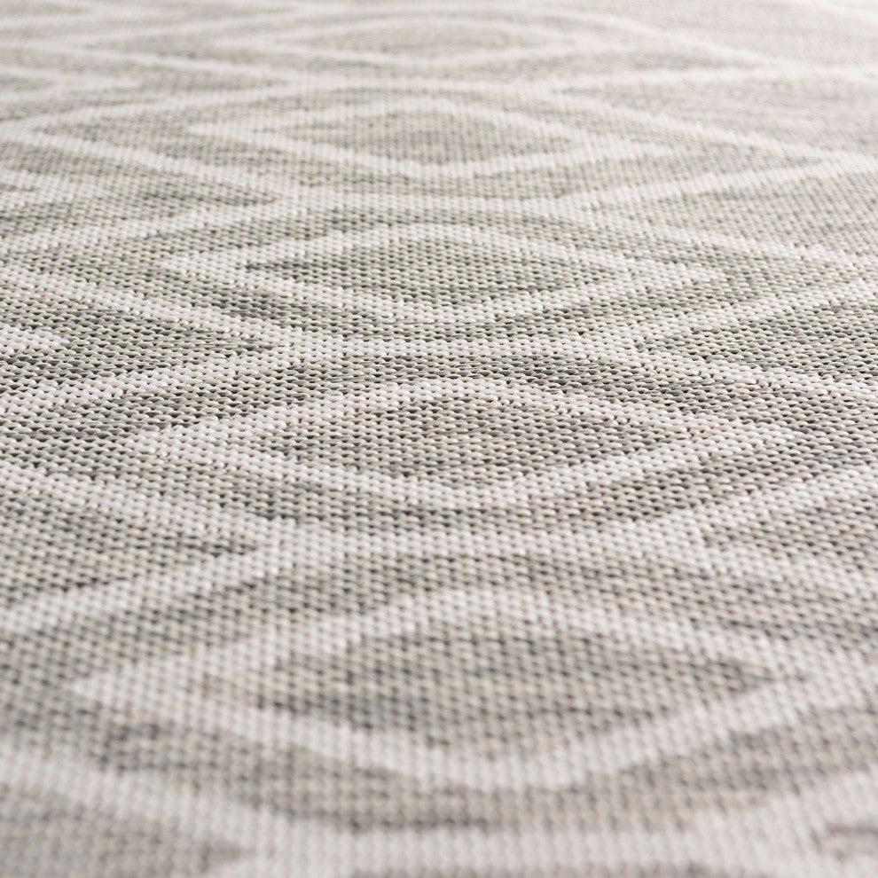 Indoor/Outdoor Destiny 3'x5' Rectangle Ash Gray Area Rug