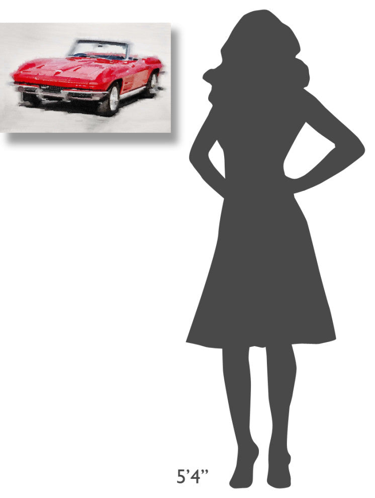 "1964 Corvette Stingray Watercolor" Fine Art Print