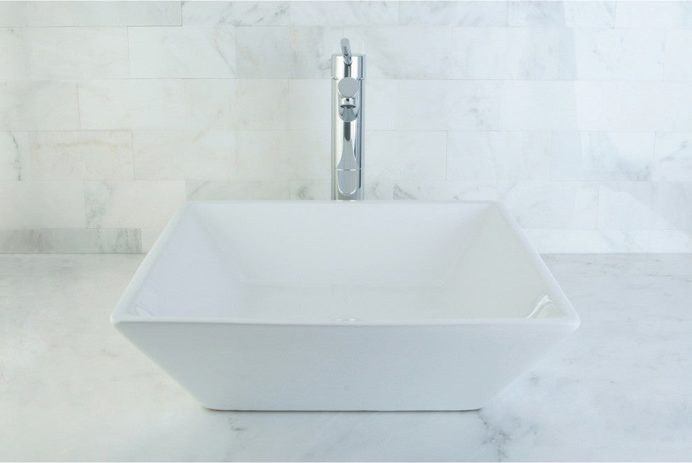 Fauceture Vessel Sink, White