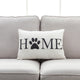 Home and Dog Throw Pillow, Set of 2, Home With Paw Print