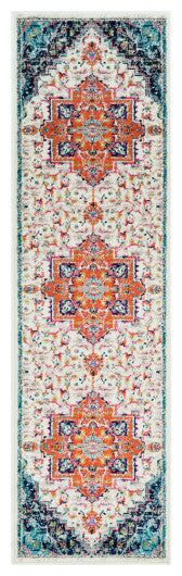 Surya Paramount PAR-1108 8'10"x12'10" Rug, Orange/Blue/Fuschia/Teal/Gray/Cream