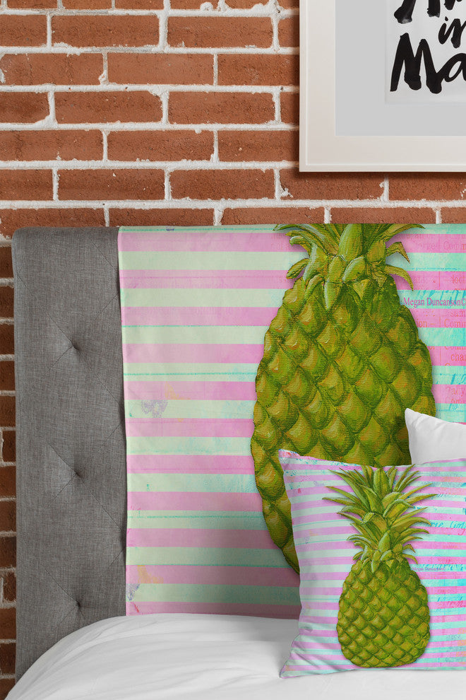 Deny Designs Madart Inc Striped Pineapple Tapestry