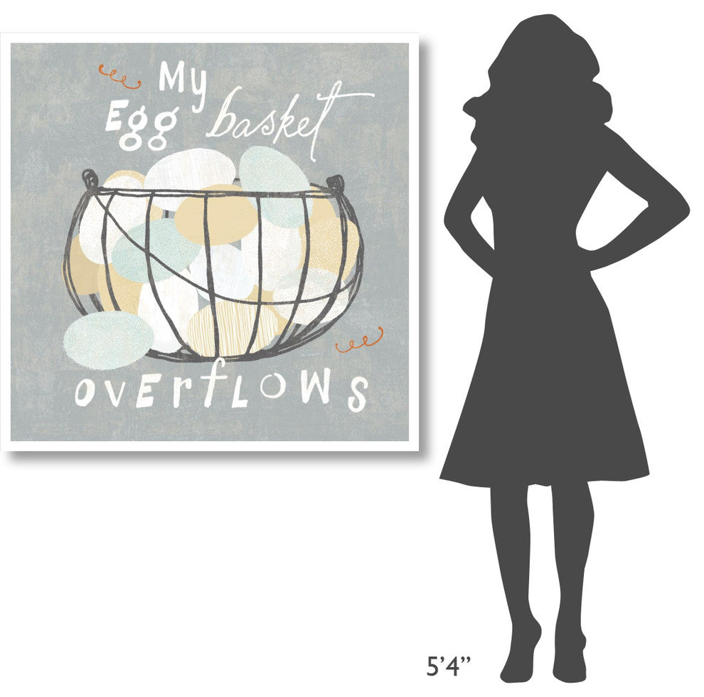 "Fresh Eggs III" Digital Paper Print by Sue Schlabach, 42"x42"
