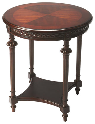 Butler Hellinger Round End Table, Cherry - 6162024
