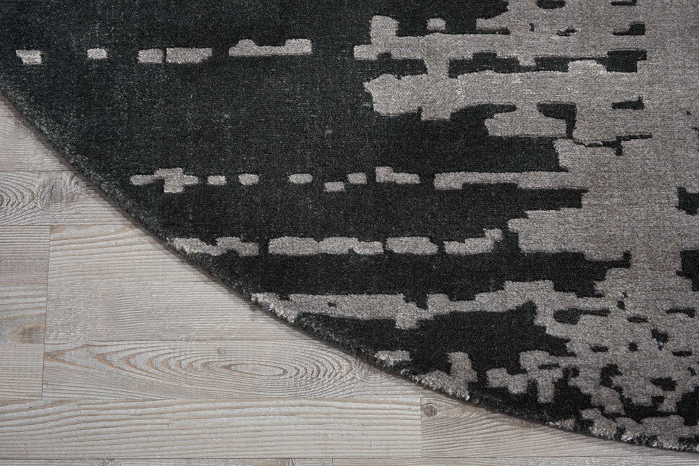 Nourison Twilight 8' x Round Flint Modern Indoor Area Rug