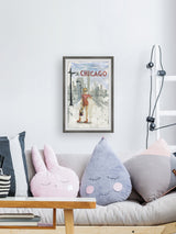 "Posing by the Lakefront" Framed Painting Print, 24x36