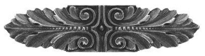 Opulent Scroll Pull, Antique-Style Pewter