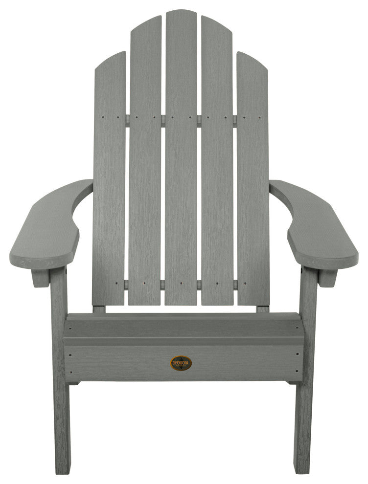 Seneca Adirondack Chair, Weathered Acorn, Coastal Teak