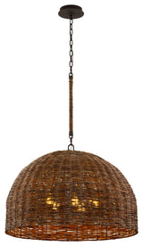 Troy Lighting F6905 Huxley 5 Light 34"W Pendant - Tidepool Bronze
