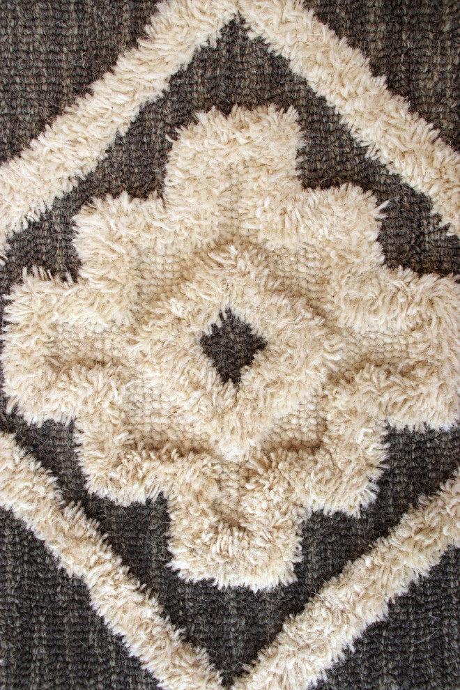 Contemporary Tufted Scandinavian Round Rug, 6' Round
