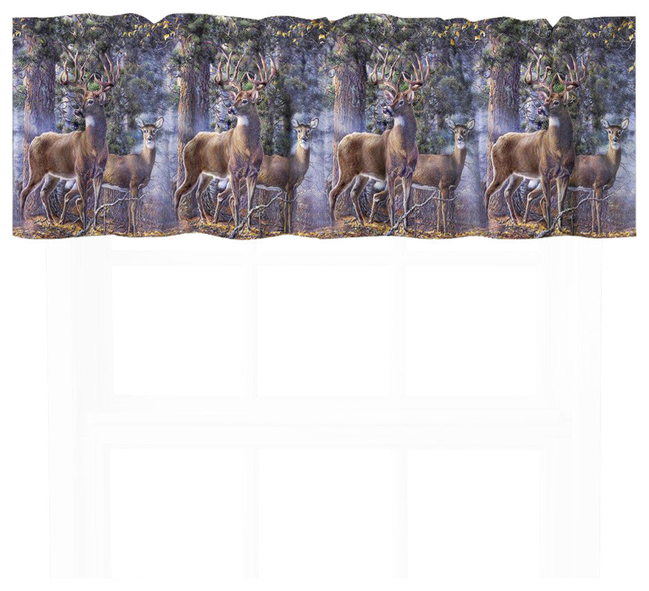 Deer Time Window Valance