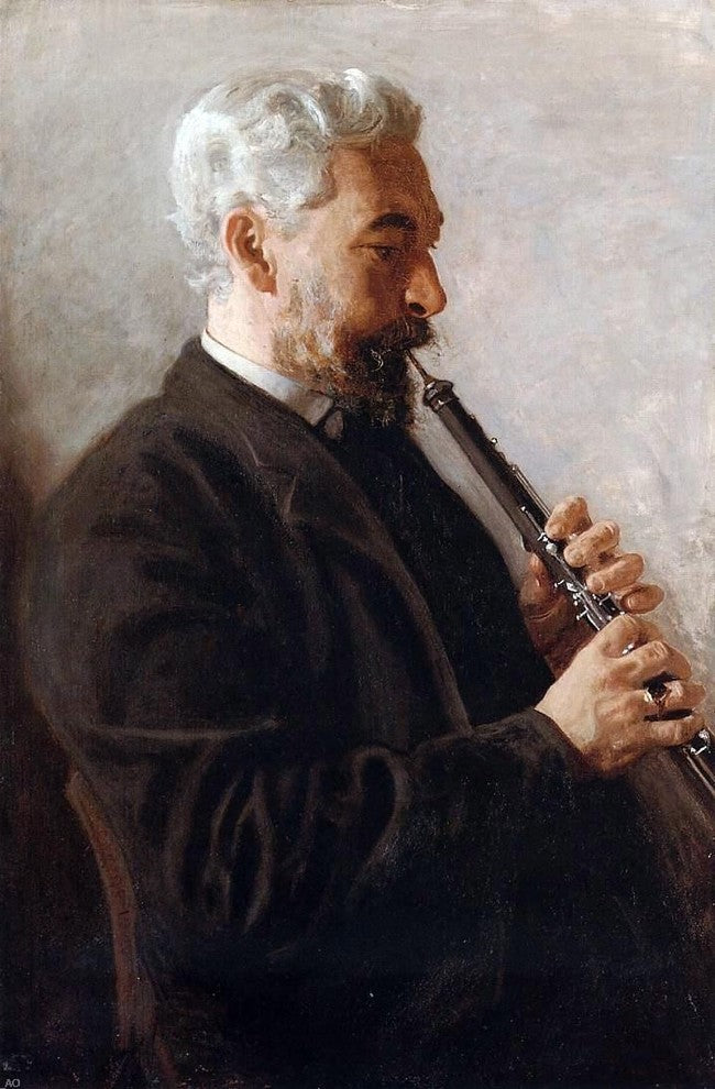 Thomas Eakins The Oboe Player Wall Decal