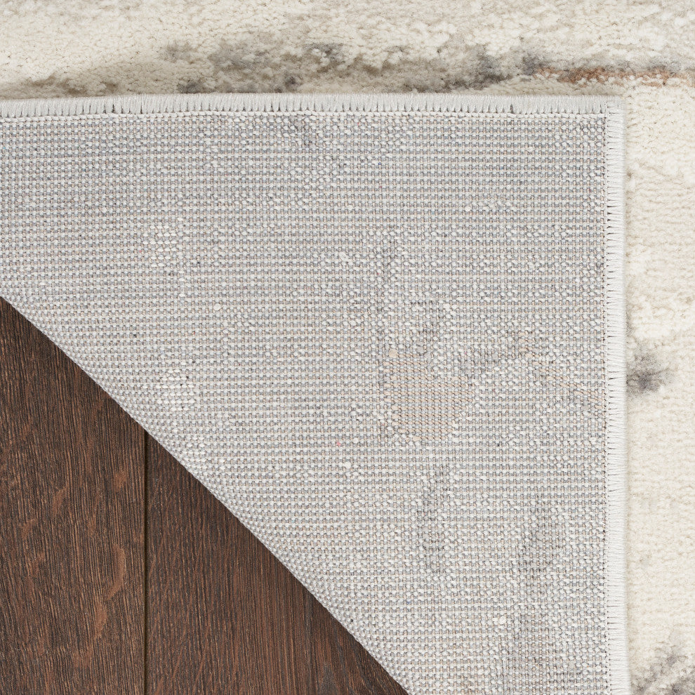 Nourison Elation 2' x 3' Ivory Grey Modern Indoor Area Rug