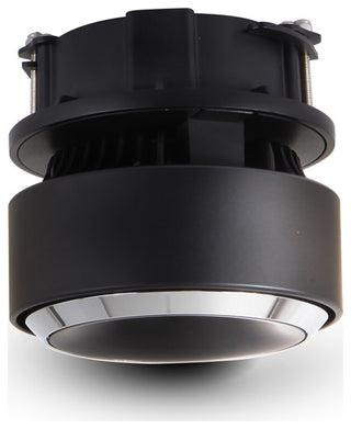 Integrated LED Flush Mounted Adjustable Downlight Commercial Grade, Black