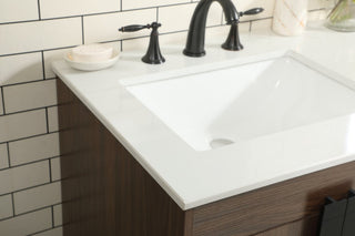 Home Living 22" Modern Walnut-Light Bathroom Vanity