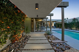 Pint Outdoor LED Flush Mount, Matte Black