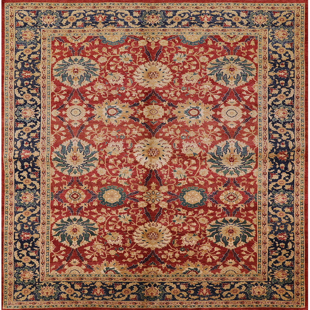 Ahgly Company Indoor Square Mid-Century Modern Area Rugs, 8' Square