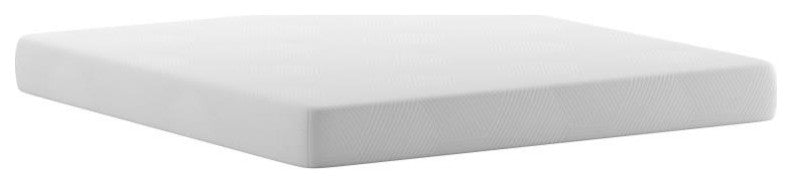 Jasmine Charcoal & Green Tea Cooling Gel Memory Foam 8" CertiPUR-US Mattress, White, King