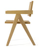 Modrest Aurora Light Rattan and Natural Ash Folding Dining Arm Chair