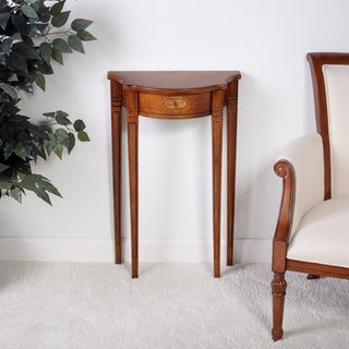 Chester Demilune Console Table, Olive Ash