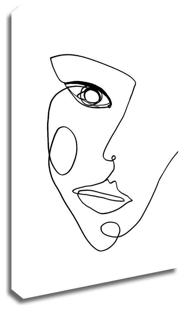 Face Line 2 by Design Fabrikken, Print on Canvas, 30"x42"