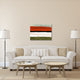 "Abstract Stripe Theme Orange And Black" Fine Art Print