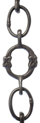 RCH Hardware Brass Round Chandelier Chain, 2 Sizes, 3', Oil Bronzed Black, W33