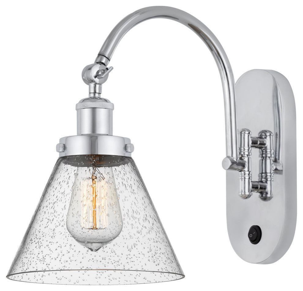 Cone Sconce, Polished Chrome, Seedy, Seedy