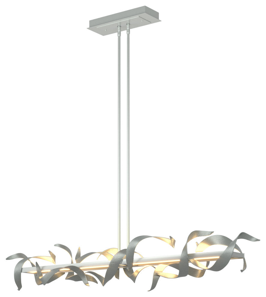 Folio Large LED Pendant - Vintage Platinum Finish