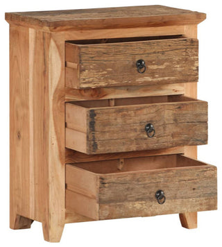 vidaXL Sideboard Storage Buffet Cabinet Solid Wood Acacia and Reclaimed Wood