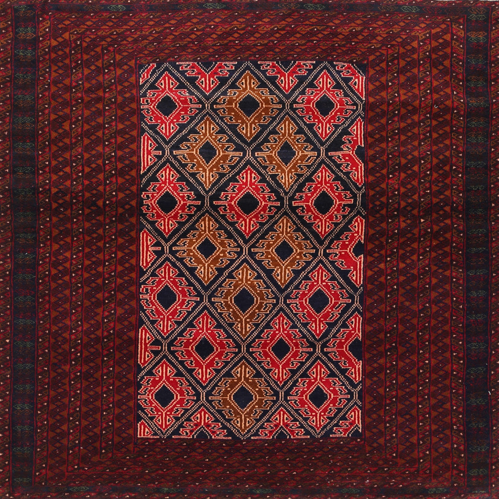 Ahgly Company Indoor Square Traditional Area Rugs, 5' Square