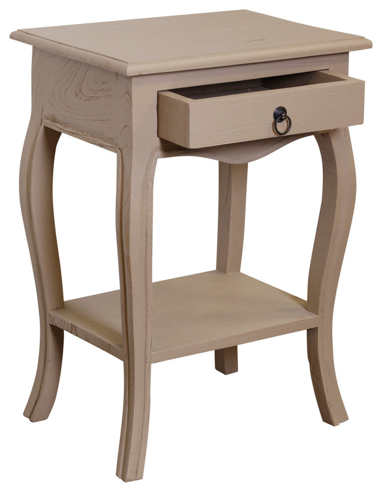 Paris - Side Table  -Solid Mindy Wood -  Natural Wood