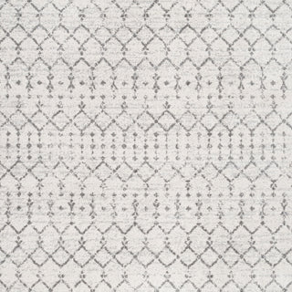 Moroccan HYPE Boho Vintage Diamond Runner Rug, Cream/Gray, 8' Sqaure