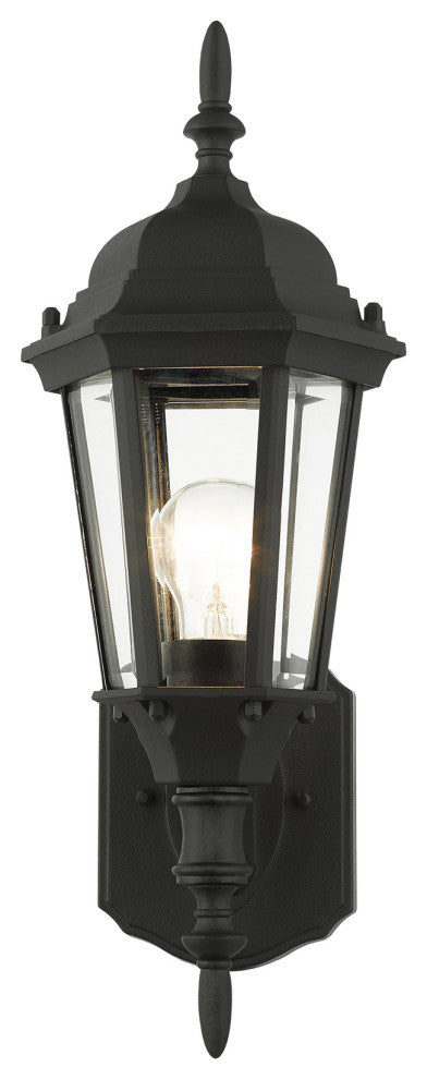 Textured Black Traditional, Historical, Outdoor Wall Lantern