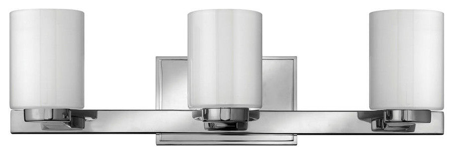 Hinkley Miley Medium Three Light Vanity, Chrome