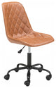 Camel Stylized Faux Leather Office Chair
