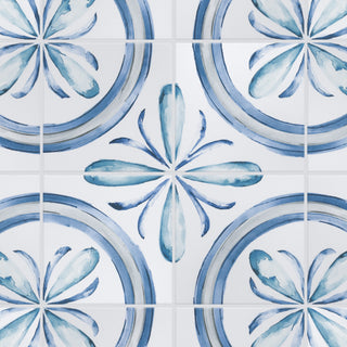 Saint Germain Gele Deco Rivette Porcelain Floor and Wall Tile