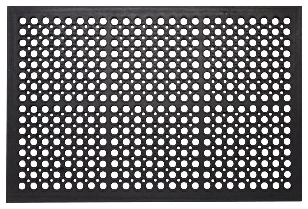 A1HC New Anti Fatigue Versatile Rubber Floor Mat With Drain Holes, 24"x36"