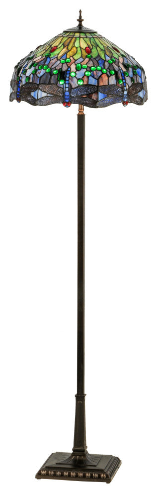 67H Tiffany Hanginghead Dragonfly Floor Lamp