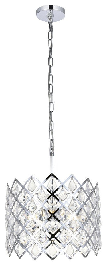 Lyla 13" Pendant, Chrome