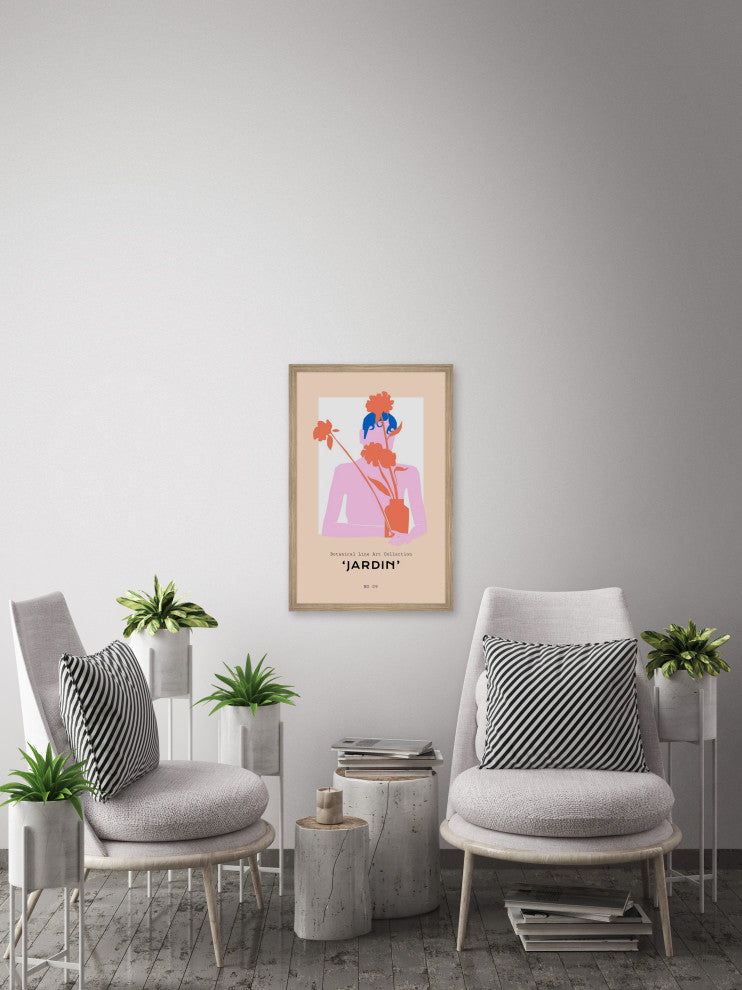 "Jardin No 09" Framed Painting Print, 20x30
