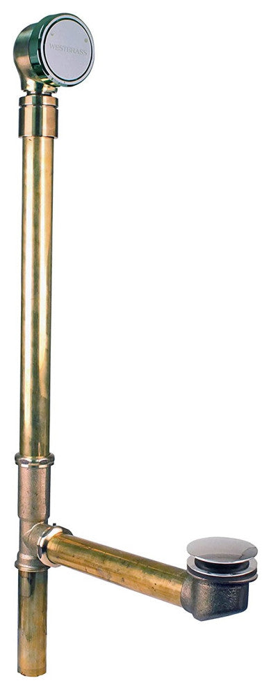 Patented Deep Soak Closing Overflow and Ball Joint, Polished Nickel
