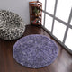 HAND TUFTED SHAG POLYESTER ECO-FRIENDLY AREA RUGS, Blue&White Color, Solid