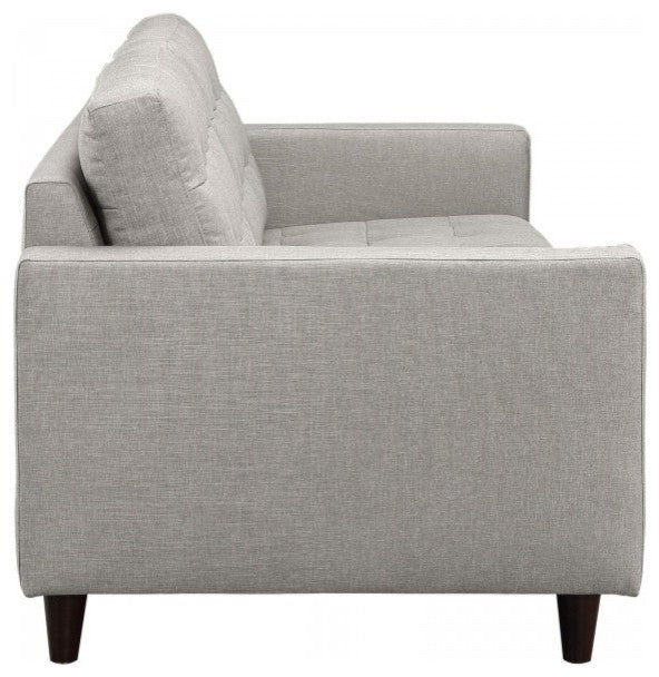 Modern Light Gray Empress Upholstered Sofa